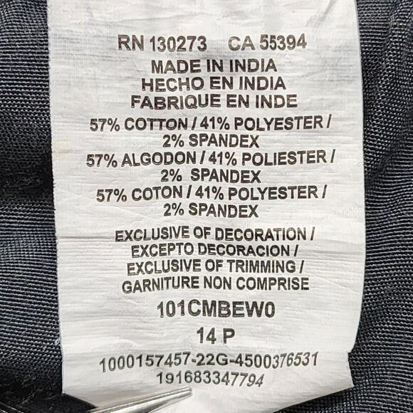 Lee Jeans Womens 14P PETITE Black Regular Fit Boot Cut Mid Rise Stretch Denim - Picture 9 of 15